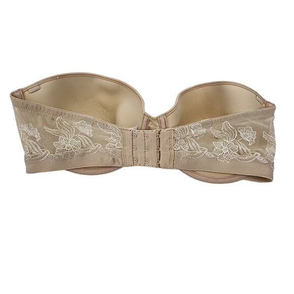 Wacoal Intrigue Contour Demi Strapless Lace Padded Underwire Bra Size 34D - Picture 4 of 4